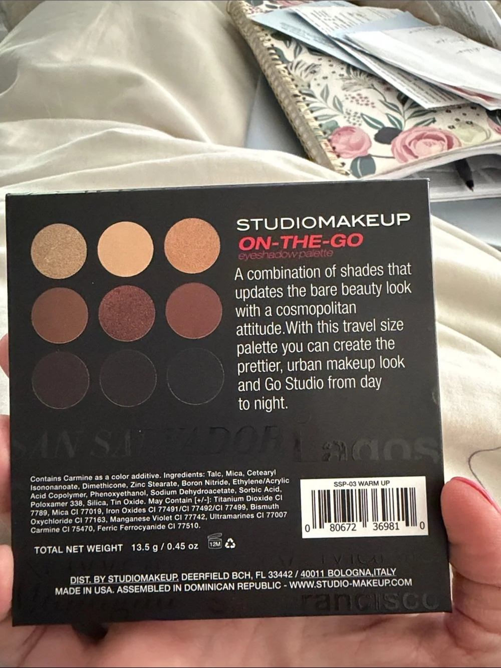 Studio Makeup Neutral Eyeshadow Palette — Warm Up